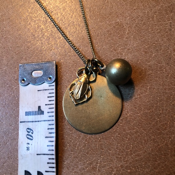 Brass charm necklace - Picture 4 of 5